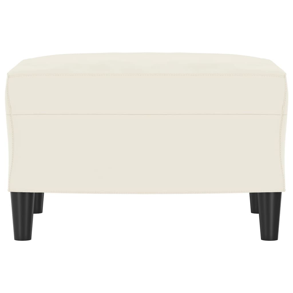 vidaXL Υποπόδιο Κρεμ 60x50x41 εκ. Βελούδινο