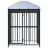 vidaXL Κλουβί Σκύλου Εξωτερικού Χώρου 120 x 120 x 150 εκ. με Στέγαστρο