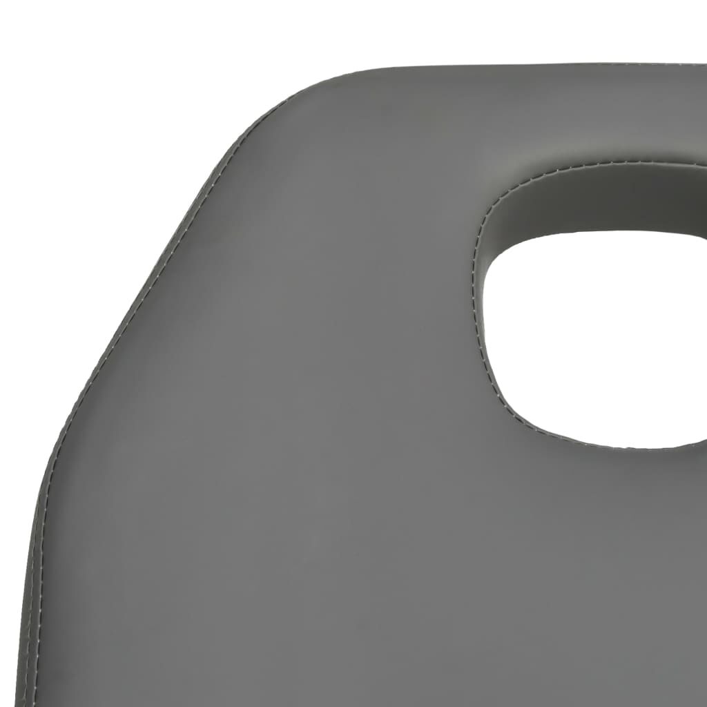 vidaXL Κρεβάτι - Πολυθρόνα Αισθητικής Γκρι 180 x 62 x (86,5-118) εκ.