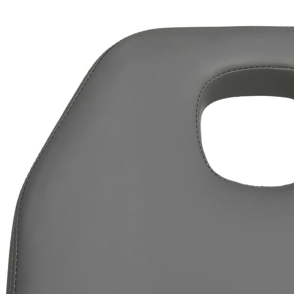 vidaXL Κρεβάτι - Πολυθρόνα Αισθητικής Γκρι 180 x 62 x (86,5-118) εκ.