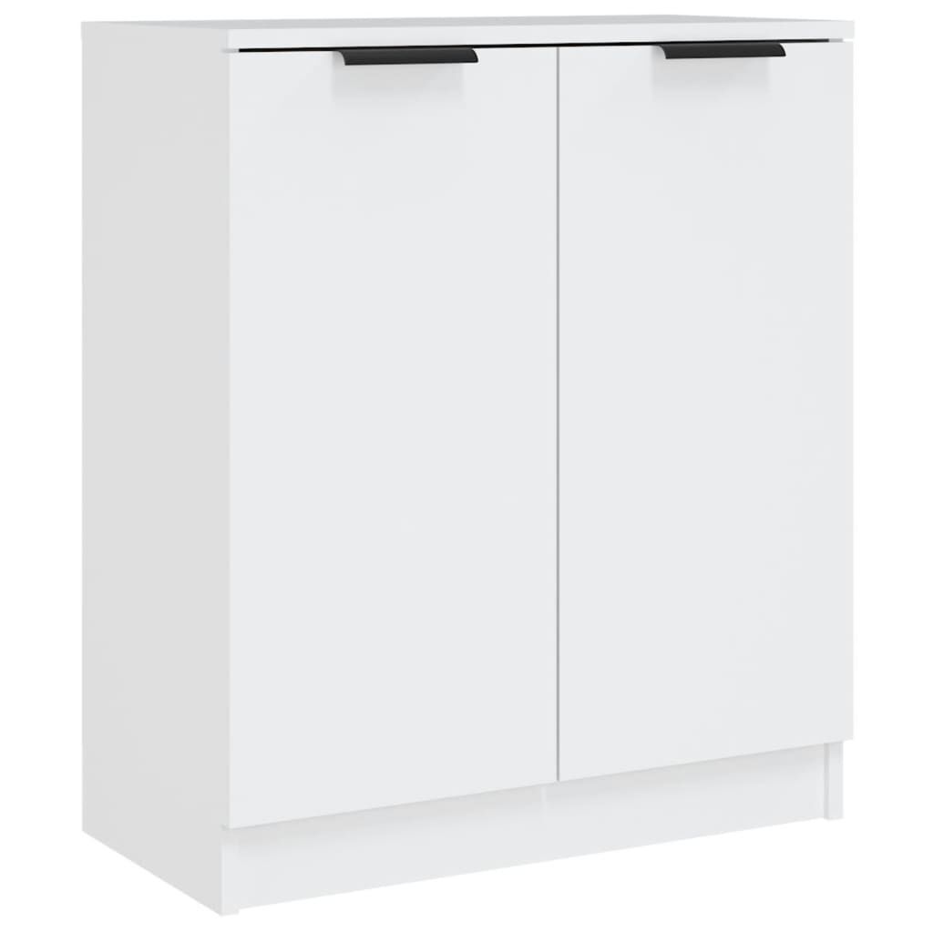 vidaXL Ντουλάπια 2 τεμ. άσπρο 60x30x70 εκ. Επεξεργασμένο Ξύλο