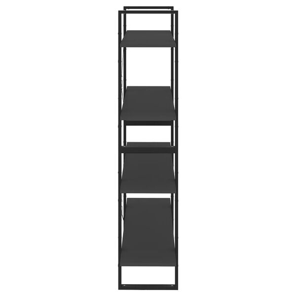 vidaXL Βιβλιοθήκη με 4 Ράφια Γκρι 100 x 30 x 140 εκ. από Επεξ. Ξύλο