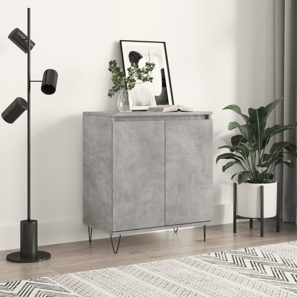 vidaXL Ντουλάπι Γκρι Σκυροδέματος 60x35x70 εκ. Επεξεργασμένο Ξύλο