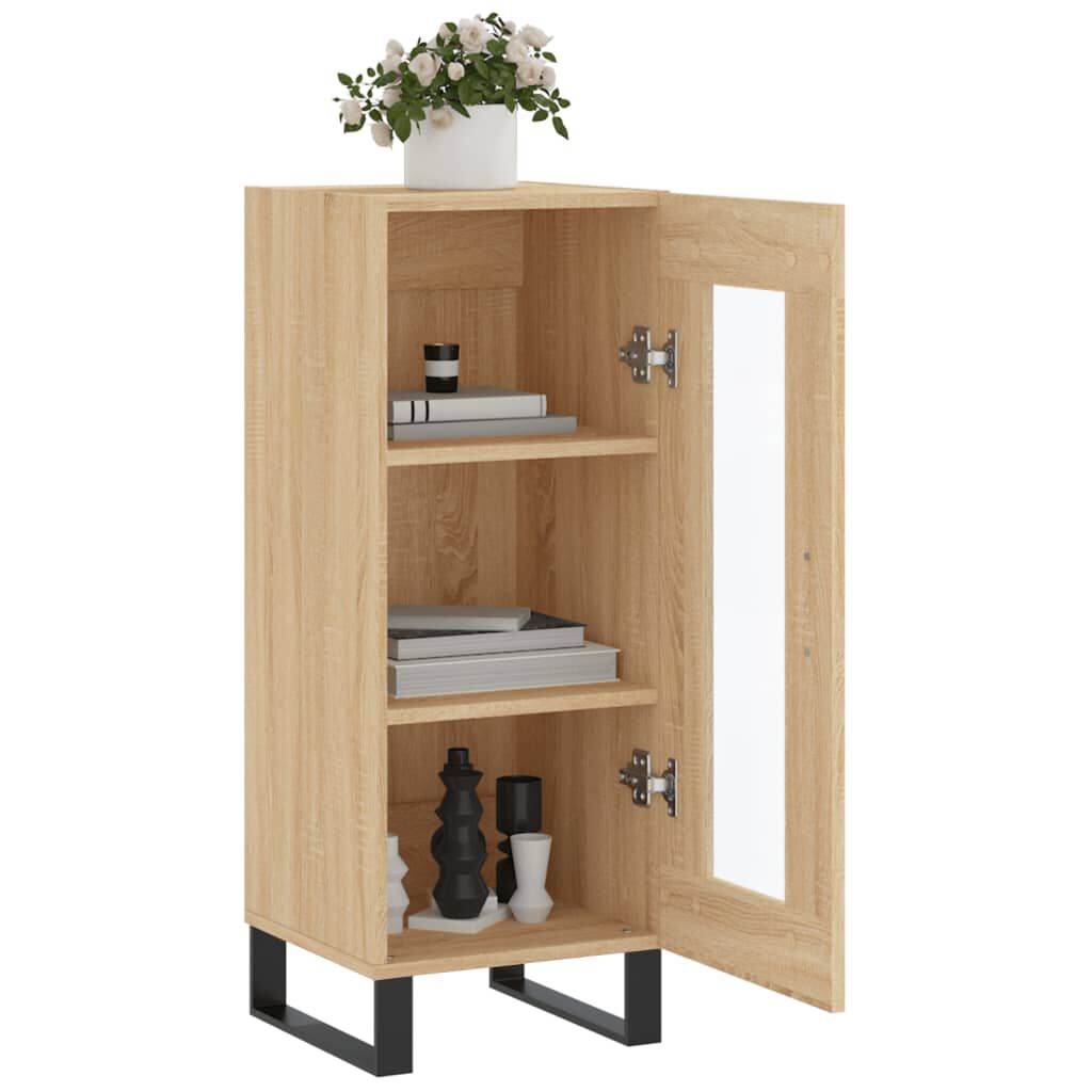 vidaXL Ντουλάπι Sonoma Δρυς 34,5x34x90 εκ. από Επεξεργασμένο Ξύλο