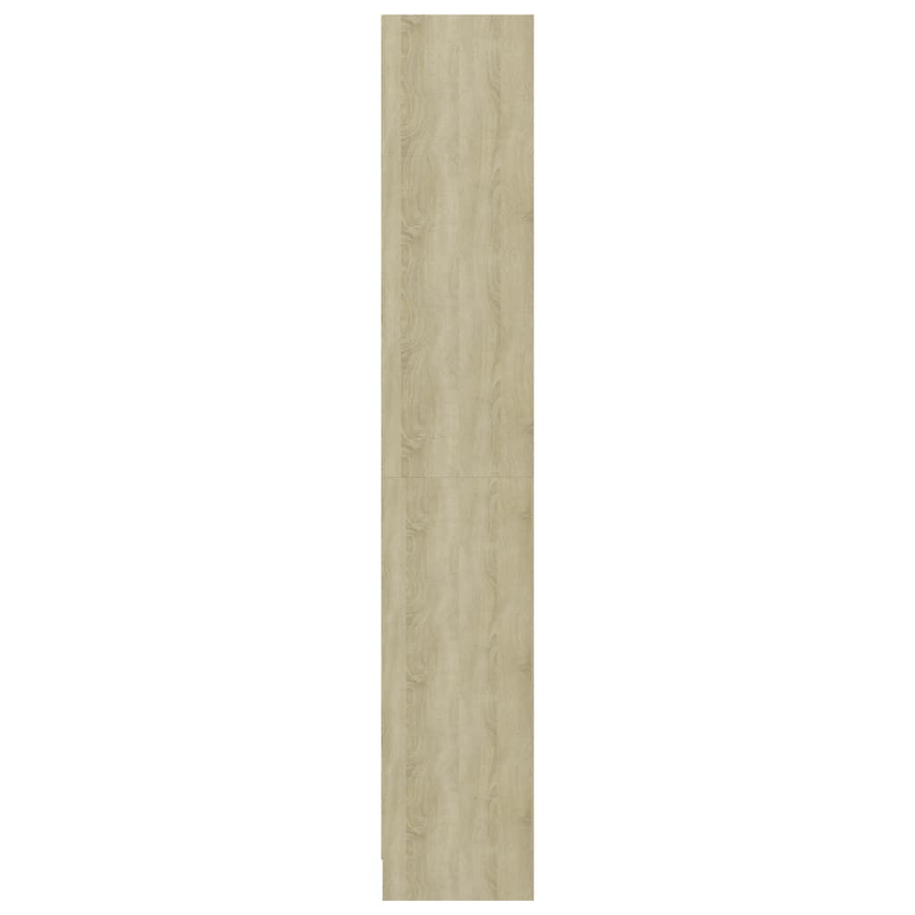 vidaXL Βιβλιοθήκη με 4 Ράφια Sonoma Δρυς 40x24x142 εκ. Επεξ. Ξύλο