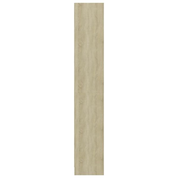 vidaXL Βιβλιοθήκη με 4 Ράφια Sonoma Δρυς 40x24x142 εκ. Επεξ. Ξύλο