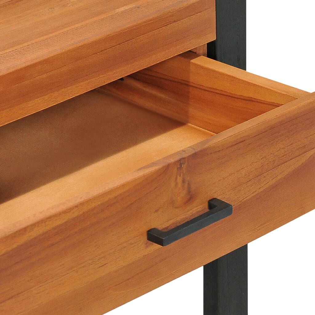 vidaXL Γραφείο με 2 Συρτάρια 100 x 40 x 75 εκ. Ανακυκλωμένο Ξύλο Teak