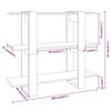 vidaXL Βιβλιοθήκη/Διαχωριστικό Χώρου Μαύρο 100 x 30 x 87 εκ.