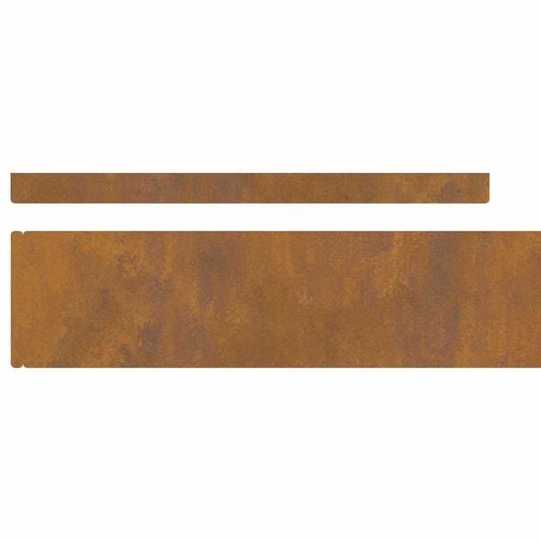 vidaXL Φράχτης Κήπου Σκ rusty 450 x 10 εκ Ατσάλι σκληρυθέν στον αέρα