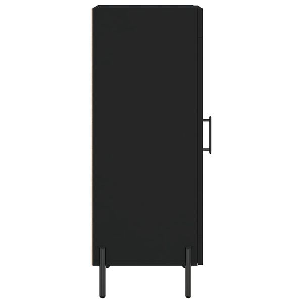 vidaXL Ντουλάπι Μαύρο 34,5 x 34 x 90 εκ. από Επεξεργασμένο Ξύλο