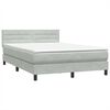 vidaXL &Kappa;&rho;&epsilon;&beta;ά&tau;&iota; Boxspring &mu;&epsilon; &Sigma;&tau;&rho;ώ&mu;&alpha; & LED &Alpha;&nu;&omicron;&iota;&chi;&tau;ό &Gamma;&kappa;&rho;&iota; 160x220 &epsilon;&kappa;. &Beta;&epsilon;&lambda;&omicron;ύ&delta;&iota;&nu;&omicron;