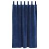 vidaXL Κουρτίνες με κουρτίνες 2 pcs Σκούρο Μπλε 140 x 175 cm Βελούδο
