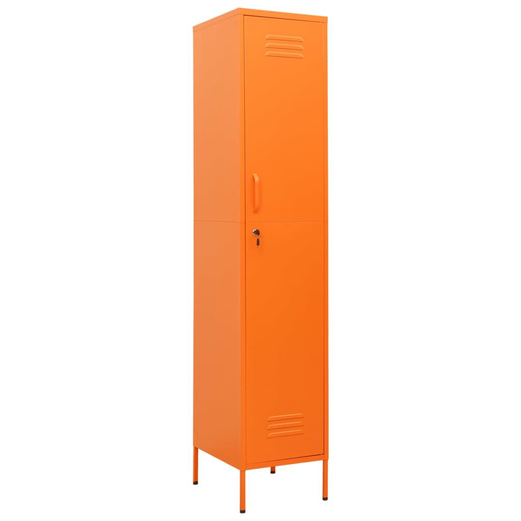 vidaXL Φοριαμός Πορτοκαλί 35 x 46 x 180 εκ. από Ατσάλι