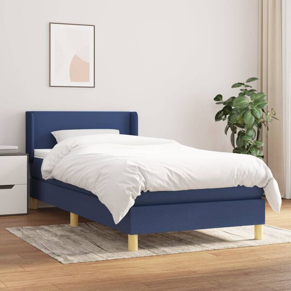 vidaXL &Kappa;&rho;&epsilon;&beta;ά&tau;&iota; Boxspring &mu;&epsilon; &Sigma;&tau;&rho;ώ&mu;&alpha; &Mu;&pi;&lambda;&epsilon; 90x200 &epsilon;&kappa;.&Upsilon;&phi;&alpha;&sigma;&mu;ά&tau;&iota;&nu;&omicron;