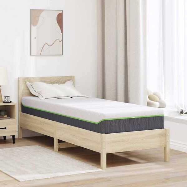 vidaXL Στρώμα Λευκό, Γκρι 70 x 200 cm Pěna