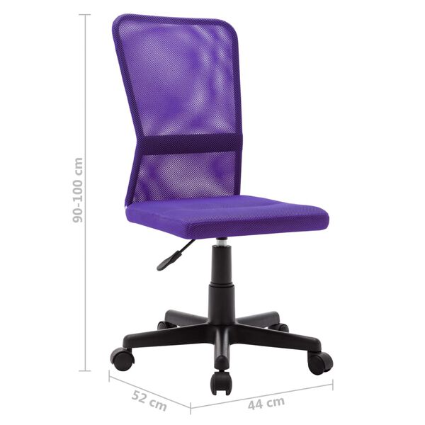 vidaXL Καρέκλα Γραφείου Μοβ 44 x 52 x 100 εκ. Διχτυωτό Ύφασμα