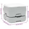 vidaXL Φορητή Τουαλέτα Καμπίνας Γαλάζιο 41.5 x 36.5 x 30 cm