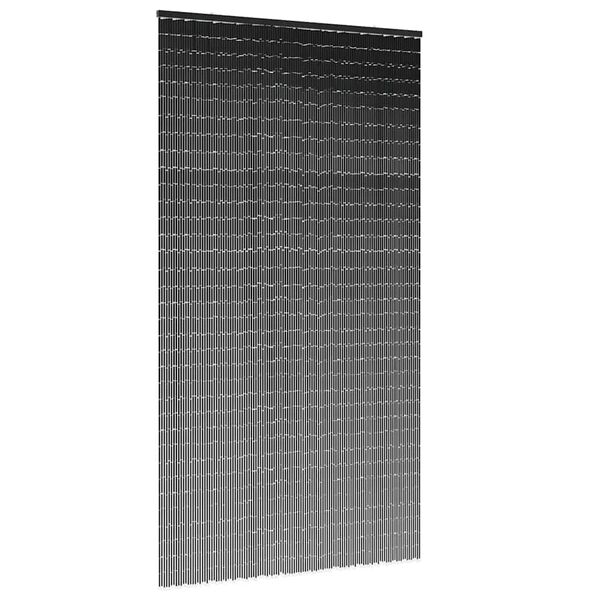 vidaXL Έντομο κουρτίνα πόρτας Σκούρο γκρι 120x220 cm Μπαμπού