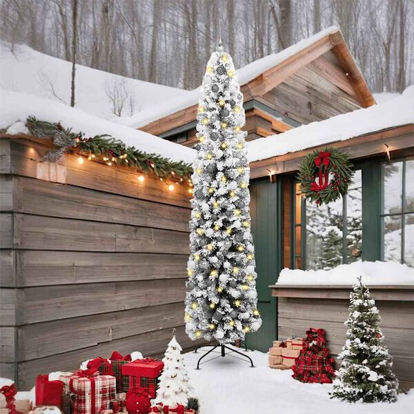 vidaXL Τεχνητό Χριστουγεννιάτικο Δέντρο με 300 LED Πράσινο 240 cm