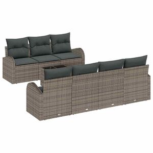 vidaXL &Sigma;&epsilon;&tau; &Kappa;&alpha;&nu;&alpha;&pi;έ &Kappa;ή&pi;&omicron;&upsilon; 8 pcs &Gamma;&kappa;&rho;&iota; &Pi;&omicron;&lambda;&upsilon;&epsilon;&sigma;&tau;έ&rho;&alpha;&sigmaf;, &Rho;&alpha;&tau;ά&nu; &kappa;&alpha;&iota; &Gamma;&upsilon;&alpha;&lambda;ί