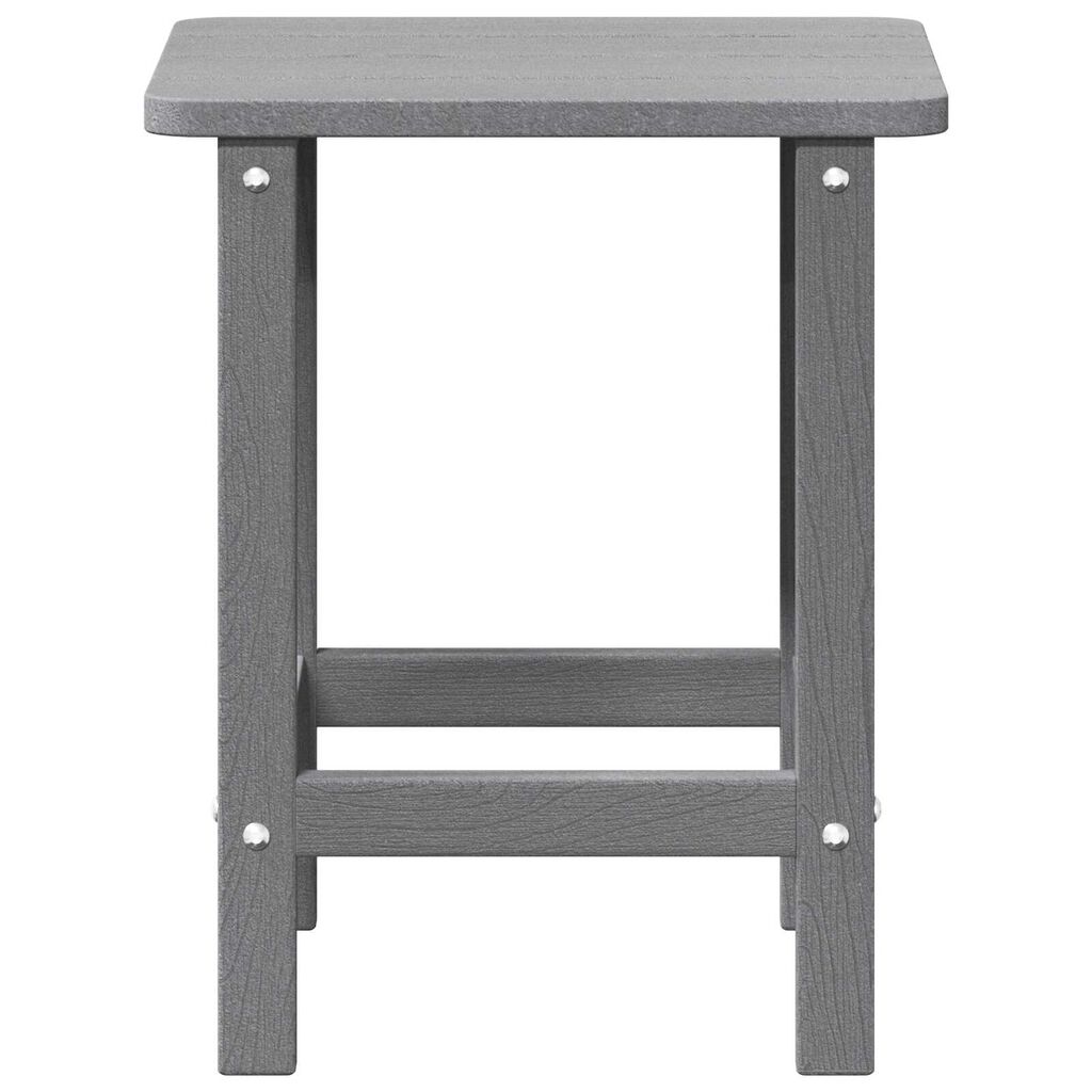 vidaXL Τραπέζι Παγκάκι Adirondack Ανοιχτό Γκρι 38x38x45 εκ HDPE