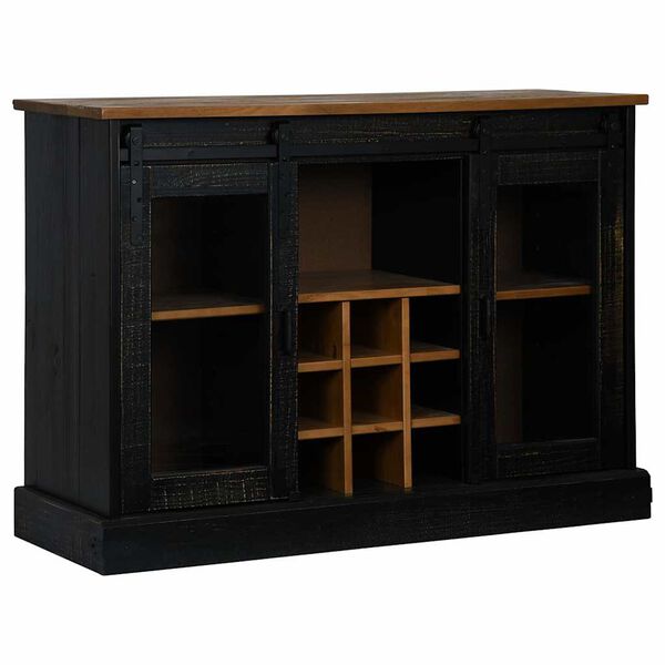 vidaXL Sideboard HALDEN 2 &sigma;&upsilon;&rho;ό&mu;&epsilon;&nu;&epsilon;&sigmaf; &pi;ό&rho;&tau;&epsilon;&sigmaf; &mu;&alpha;ύ&rho;&omicron; 112x40x80 cm