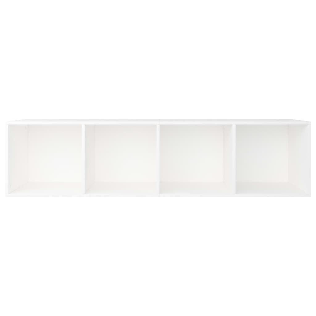 vidaXL Βιβλιοθήκη/Έπιπλο Τηλεόρασης Λευκό 36x30x143 εκ. Επεξ. Ξύλο
