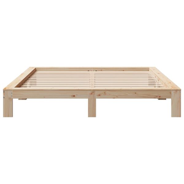 vidaXL Σκελετός Κρεβατιού Χωρίς Στρώμα 180x200 εκ Μασίφ Ξύλο Πεύκου