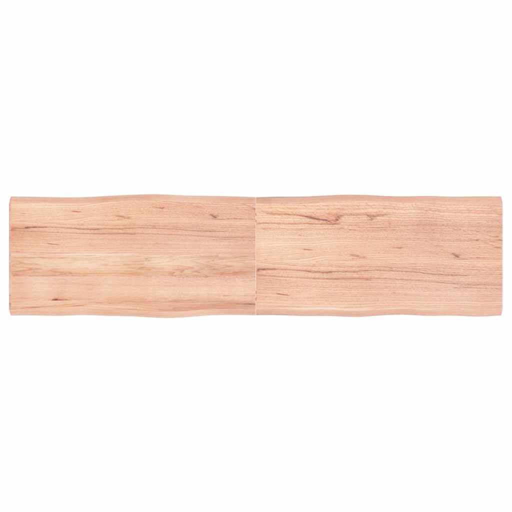 vidaXL Επιφ Τραπεζιού Αν Καφέ 160x40x(2-4)εκ.Ακατέργ. Μασίφ Ξύλο Δρυός