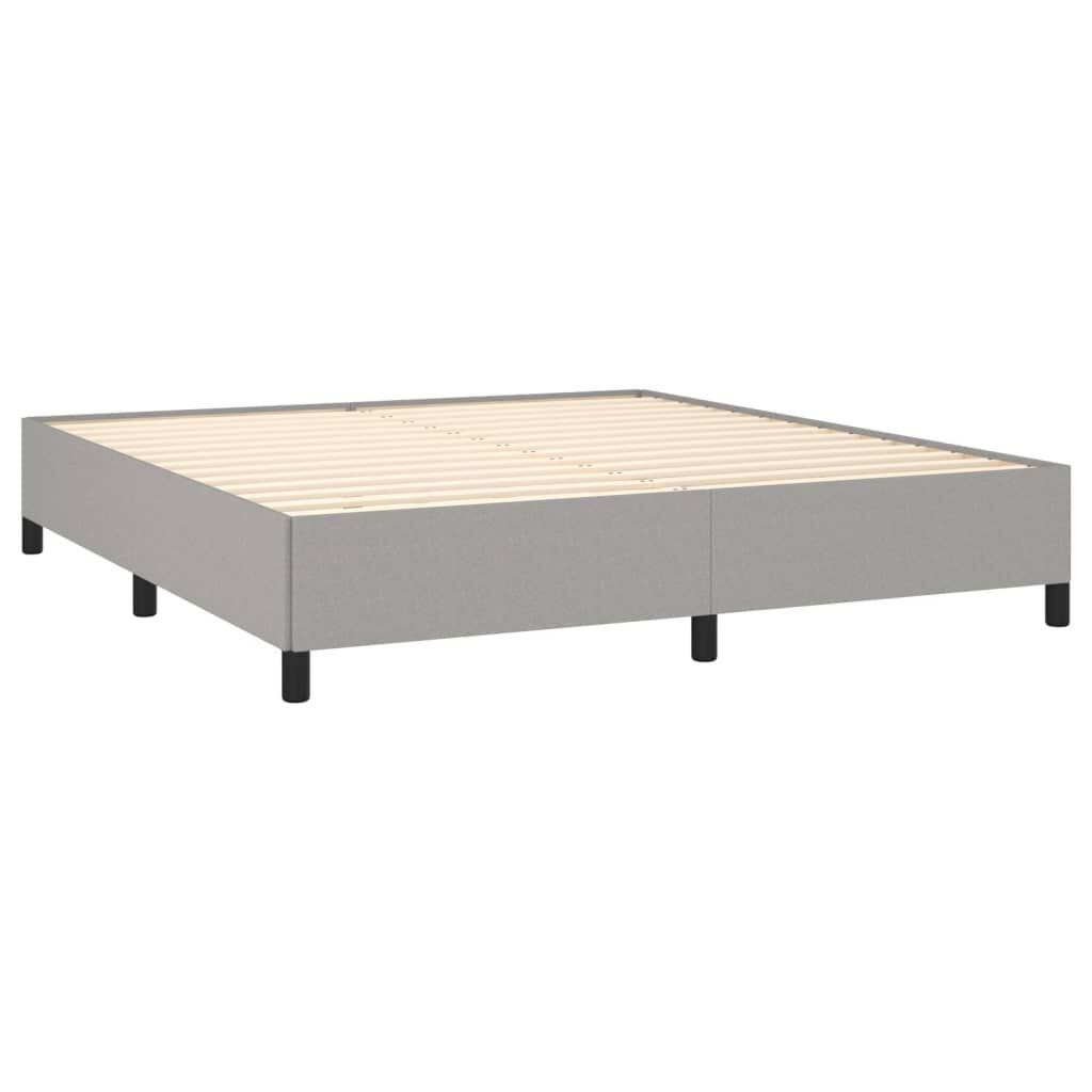 vidaXL Κρεβάτι Boxspring με Στρώμα Αν. Πράσινο 160x200εκ Υφασμάτινο