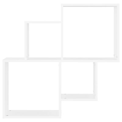 vidaXL Ράφι Κύβος Τοίχου Λευκό 80 x 15 x 78,5 εκ. από Μοριοσανίδα