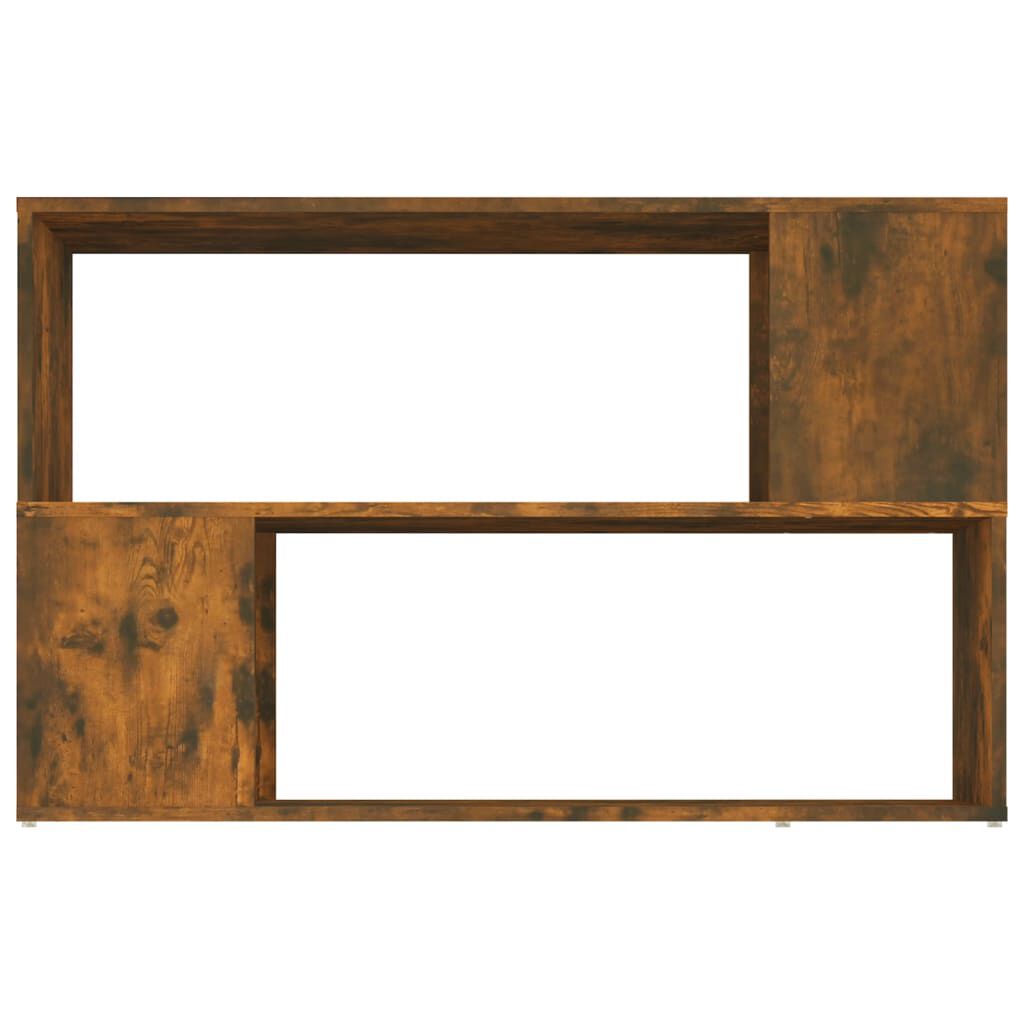 vidaXL Βιβλιοθήκη Καπνιστή Δρυς 100x24x63 εκ. από Επεξεργασμένο Ξύλο