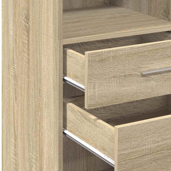 vidaXL Ντουλάπι Sonoma Δρυς 50x42,5x124 εκ. από Επεξεργασμένο Ξύλο