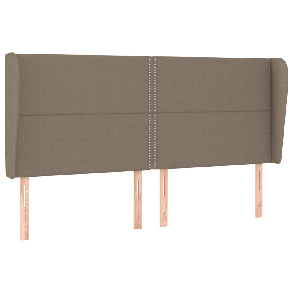 vidaXL Κεφαλάρι με Πτερύγια Taupe 203x23x118/128 εκ. Υφασμάτινο