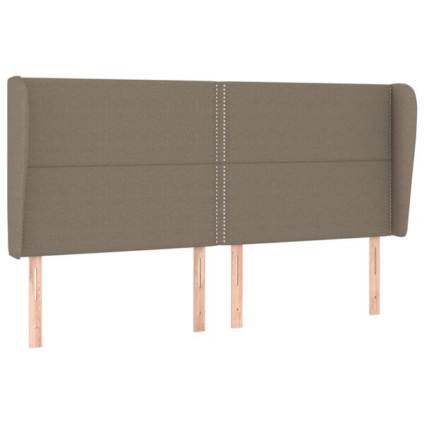 vidaXL Κεφαλάρι με Πτερύγια Taupe 203x23x118/128 εκ. Υφασμάτινο