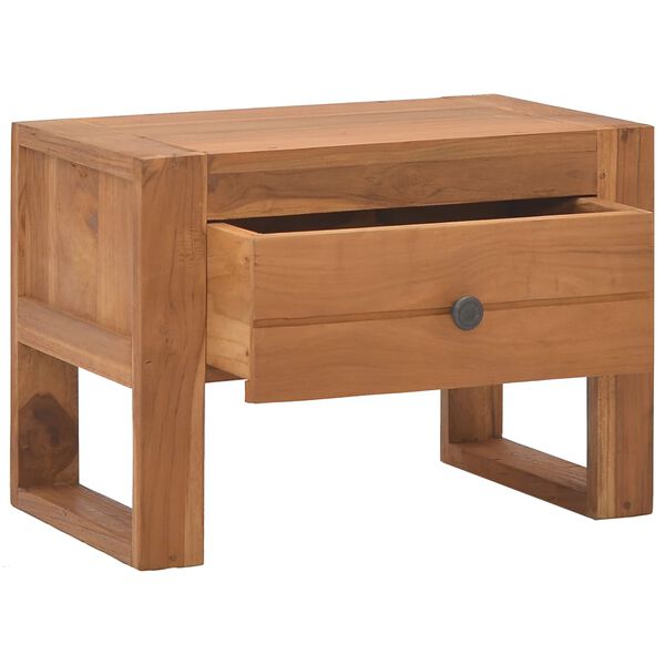 vidaXL Κομοδίνο 50 x 30 x 35 εκ. από Μασίφ Ξύλο Teak