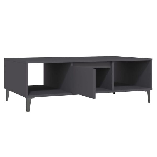 vidaXL Τραπεζάκι Σαλονιού Γκρι 103,5 x 60 x 35 εκ. από Επεξ. Ξύλο