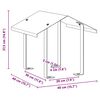 vidaXL Καπνοδόχος Ασημί 40 x 40 x 37.5 εκ Ανοξείδωτο ατσάλι