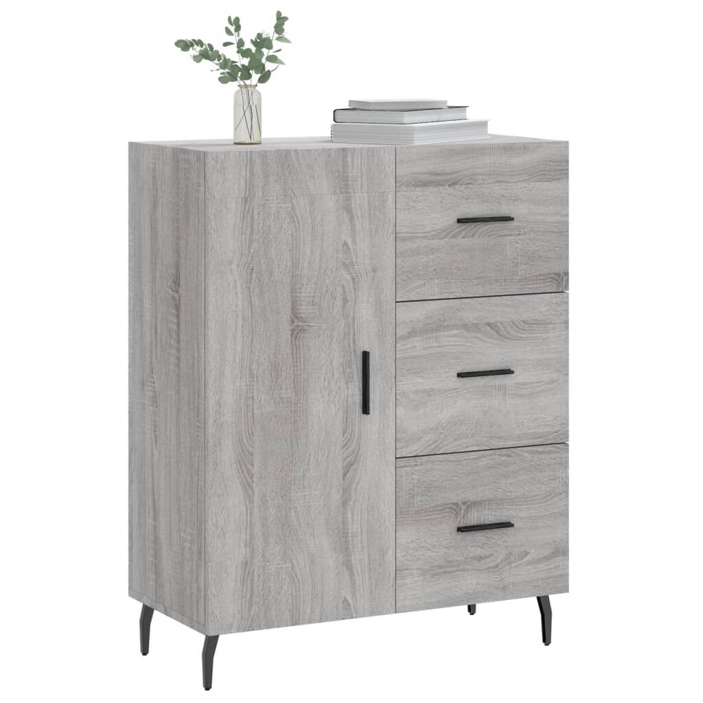vidaXL Ντουλάπι Γκρι Sonoma 69,5 x 34 x 90 εκ. από Επεξεργασμένο Ξύλο