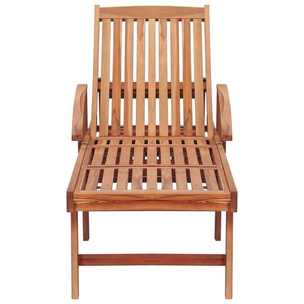 vidaXL Ξαπλώστρες 2 τεμ. από Μασίφ Ξύλο Teak