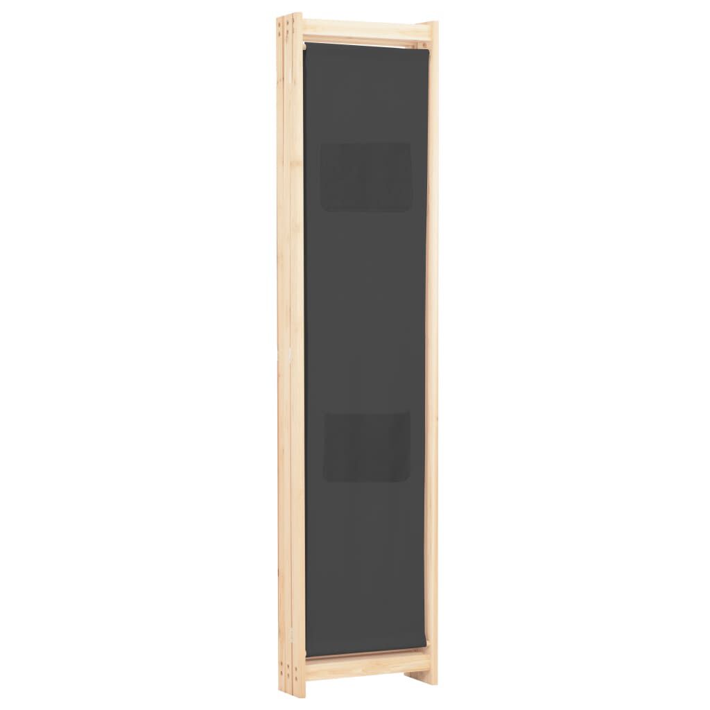 vidaXL Διαχωριστικό Δωματίου με 3 Πάνελ Γκρι 120x170x4 εκ. Υφασμάτινο