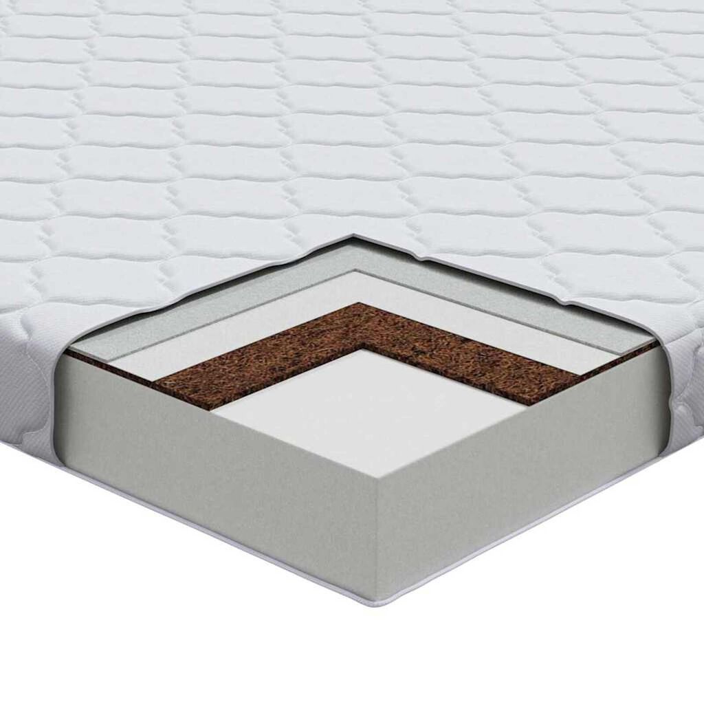 vidaXL Στρώμα Λευκό 200 x 200 cm Pěna
