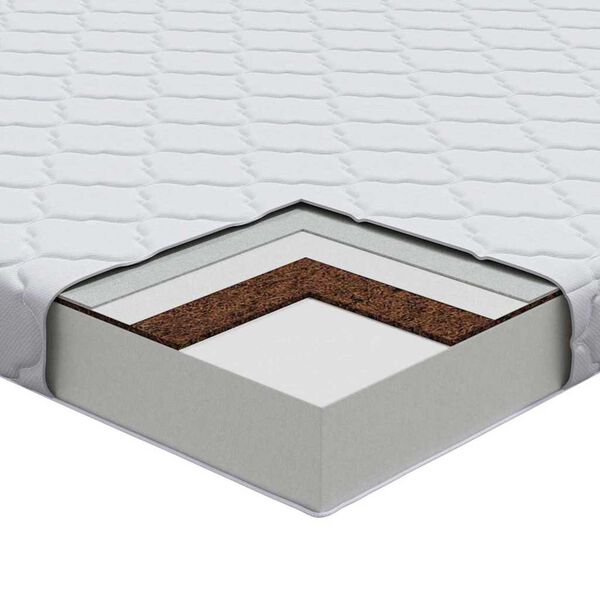 vidaXL Στρώμα Λευκό 200 x 200 cm Pěna