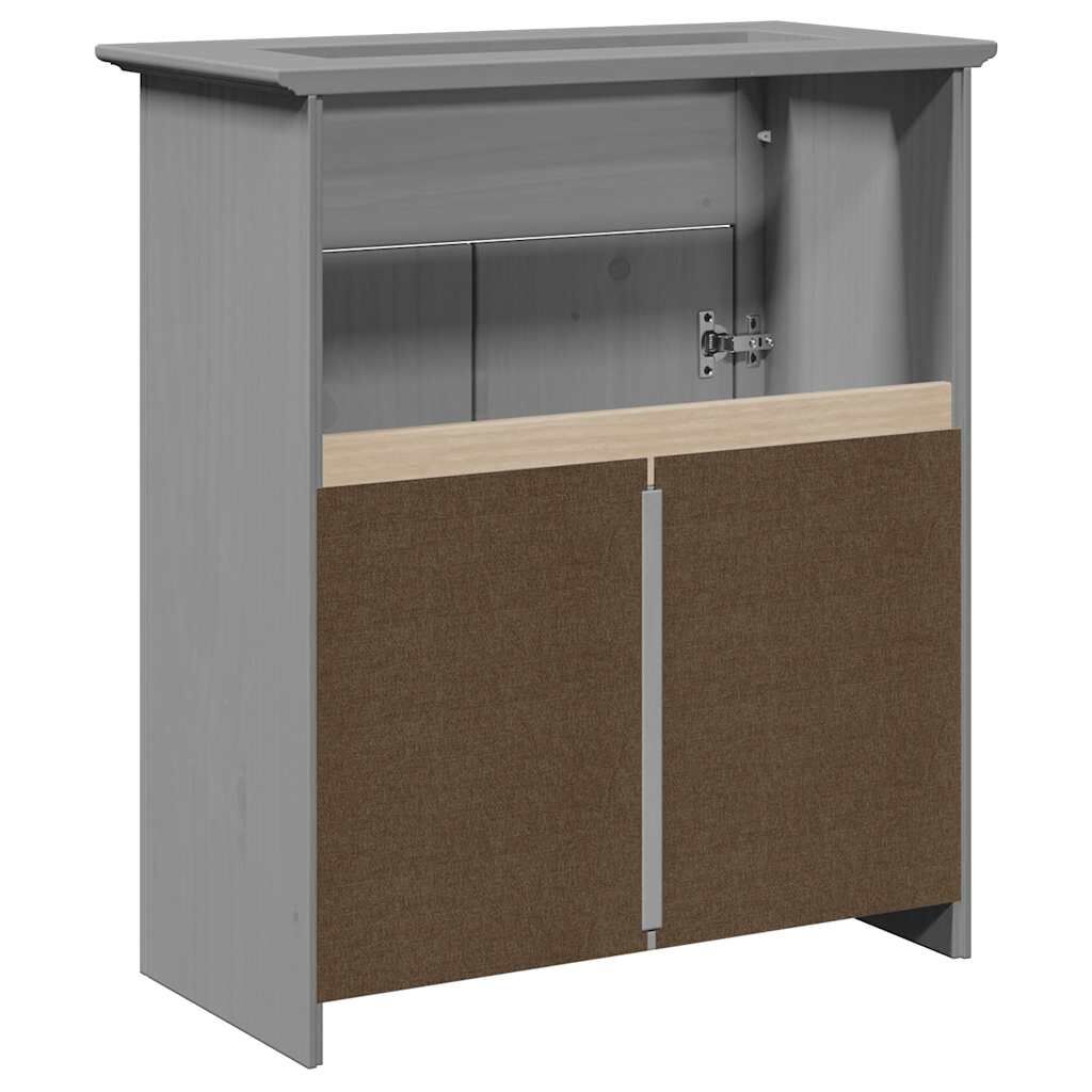 vidaXL Ντουλάπι νιπτήρα μπάνιου BODO Γκρι 70x35x80 cm