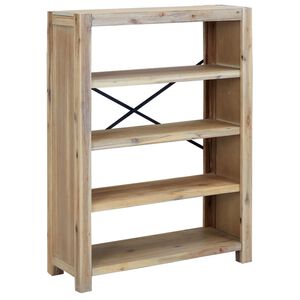 vidaXL &Beta;&iota;&beta;&lambda;&iota;&omicron;&theta;ή&kappa;&eta; &mu;&epsilon; 4 &Epsilon;&pi;ί&pi;&epsilon;&delta;&alpha; 80x30x110 &epsilon;&kappa;. &Mu;&alpha;&sigma;ί&phi; &Xi;ύ&lambda;&omicron; &Alpha;&kappa;&alpha;&kappa;ί&alpha;&sigmaf;
