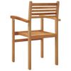 vidaXL Καρέκλες κήπου που σωριάζονται 2 pcs Καφέ 55.5 x 55.5 x 90 εκ.