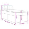 vidaXL &Kappa;&rho;&epsilon;&beta;ά&tau;&iota; Boxspring &mu;&epsilon; &Sigma;&tau;&rho;ώ&mu;&alpha; &Mu;&pi;&lambda;&epsilon; 100 x 200 &epsilon;&kappa;. &Upsilon;&phi;&alpha;&sigma;&mu;ά&tau;&iota;&nu;&omicron;
