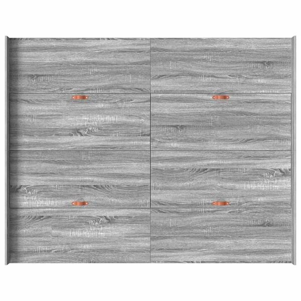 vidaXL Κρεβάτι με αποθηκευτικό χώρο Γκρι sonoma 140 x 190 cm