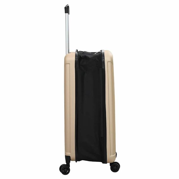 vidaXL Βαλίτσα με κλειδαριά Μπρονζέ 34 x 23 x 55.5 εκ. ΑΒΣ Πλαστικό