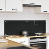 vidaXL Πίσω Πάνελ Κουζίνας Μαύρο 70 x 40 cm σκληρυμένο γυαλί